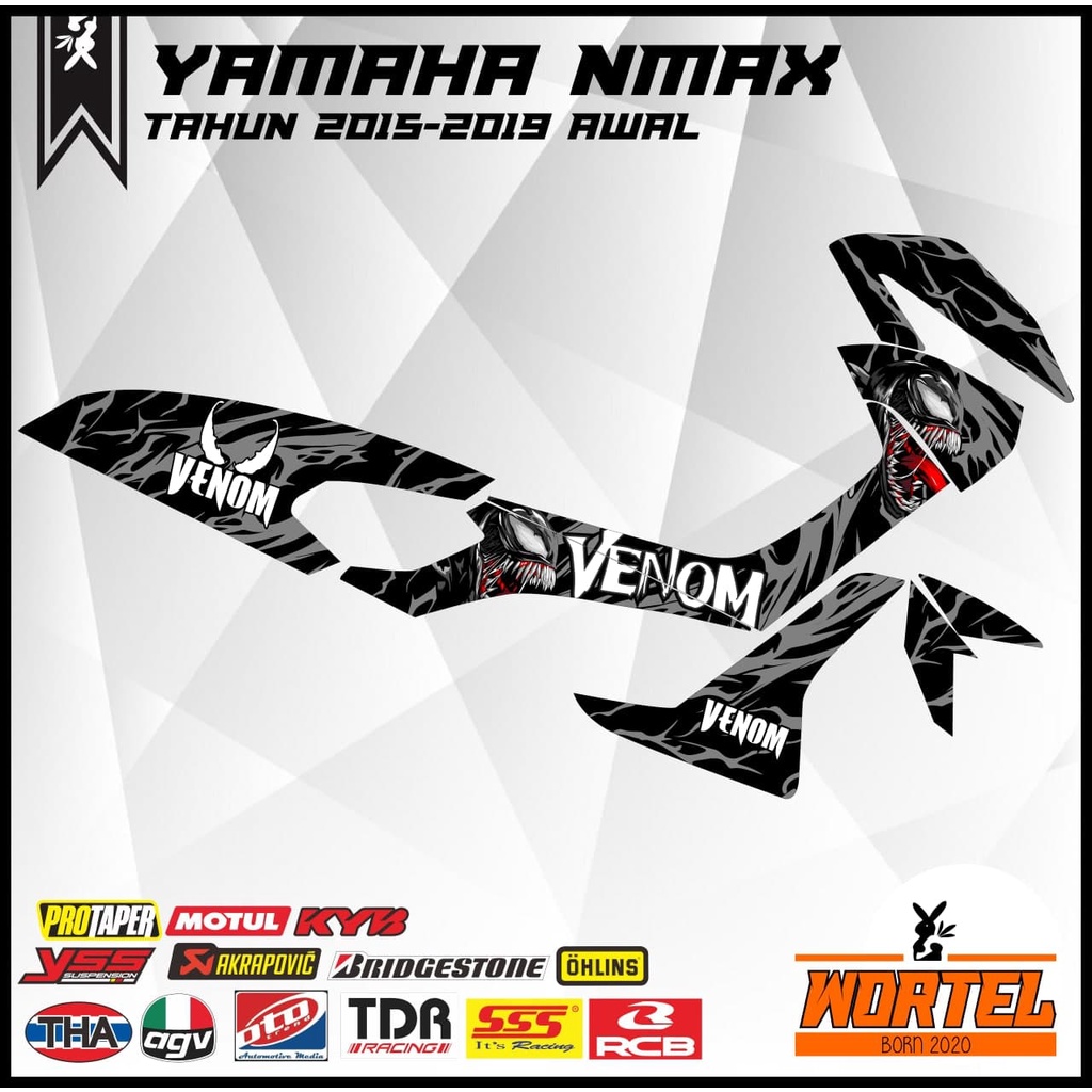 Striping NMAX-Stiker Lis Decal Motor NMAX Venom