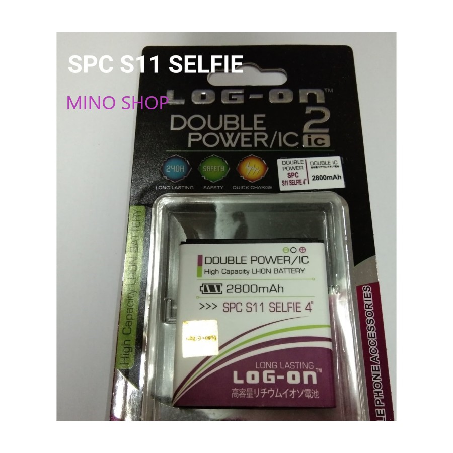 BATERAI SPC S11 SELFIE 4.0 inch - LOG ON DOUBLE POWER BATTERY BATRE