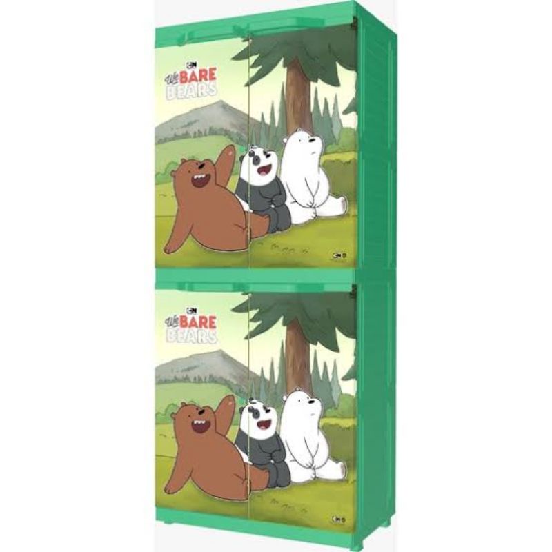 NAIBA PREMIUM PRINTING Lemari Pakaian Plastik Bergambar Kartun (khusus wilayah palembang)
