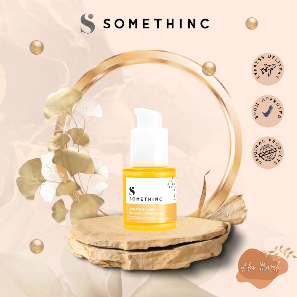 ✨ AKU MURAH ✨ Somethinc 60% Vita Propolis + Bee Venom Glow Serum 20ml BPOM / Serum Wajah