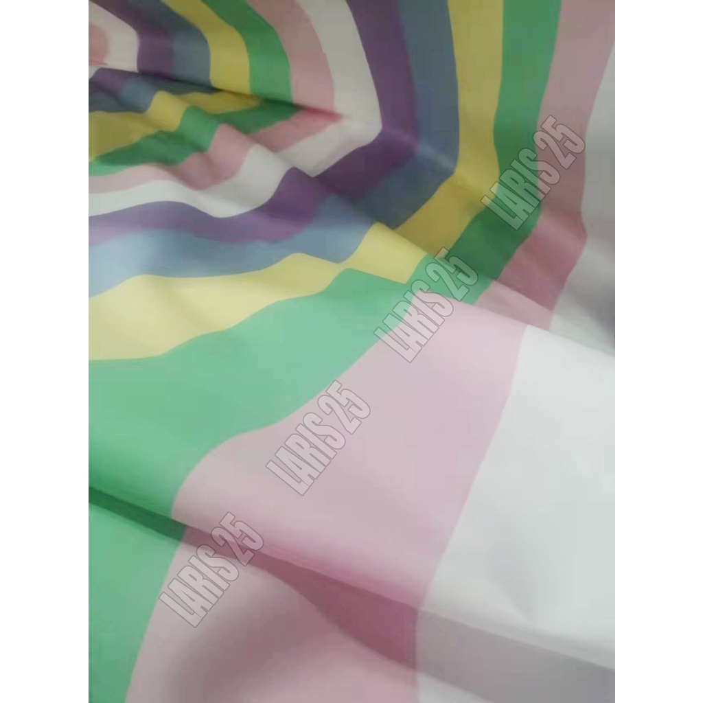 TERMURAH BAHAN KAIN MOTIF BUBBLE GUM TERLARIS KATUN MIKROTEX UTK SPREI GORDEN BEDCOVER BAJU PER 0,5M DAN 1M