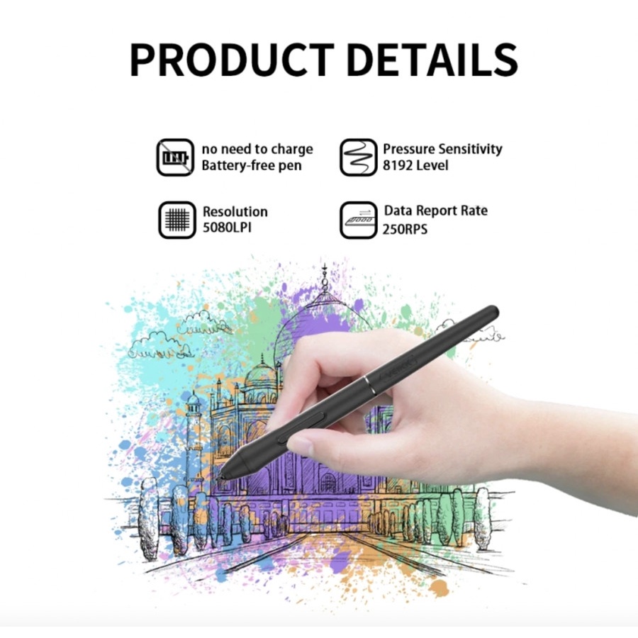 VEIKK VK1060 Digital Graphic Drawing Pen Tablet OSU Alt S640 A30 A50