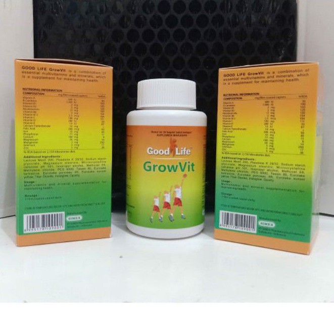 Grow Vit Good Life - Vitamin pertumbuhan anak - Vitamin peninggi badan