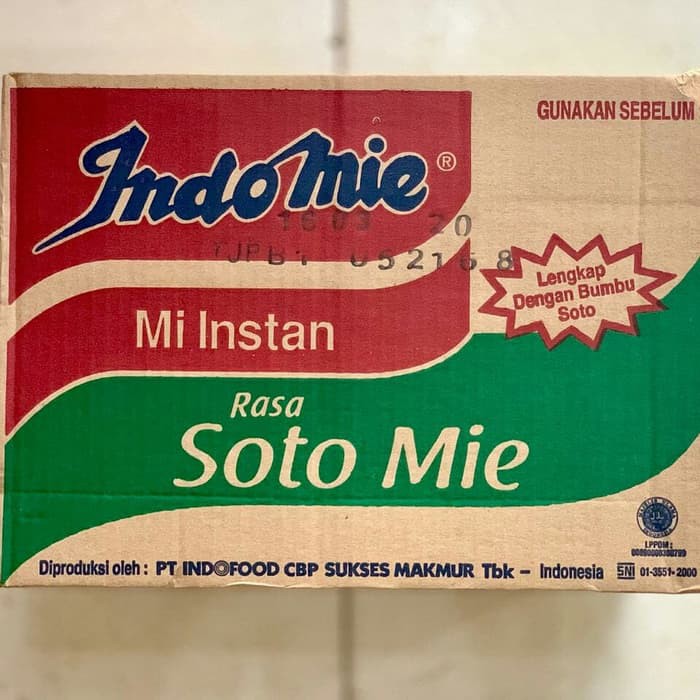 

Mie Instan INDOMIE AYAM BAWANG - SOTO MIE / DUS / 40 Bungkus