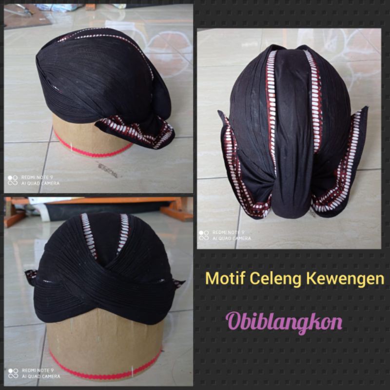 blangkon metaram motif celeng kewengen