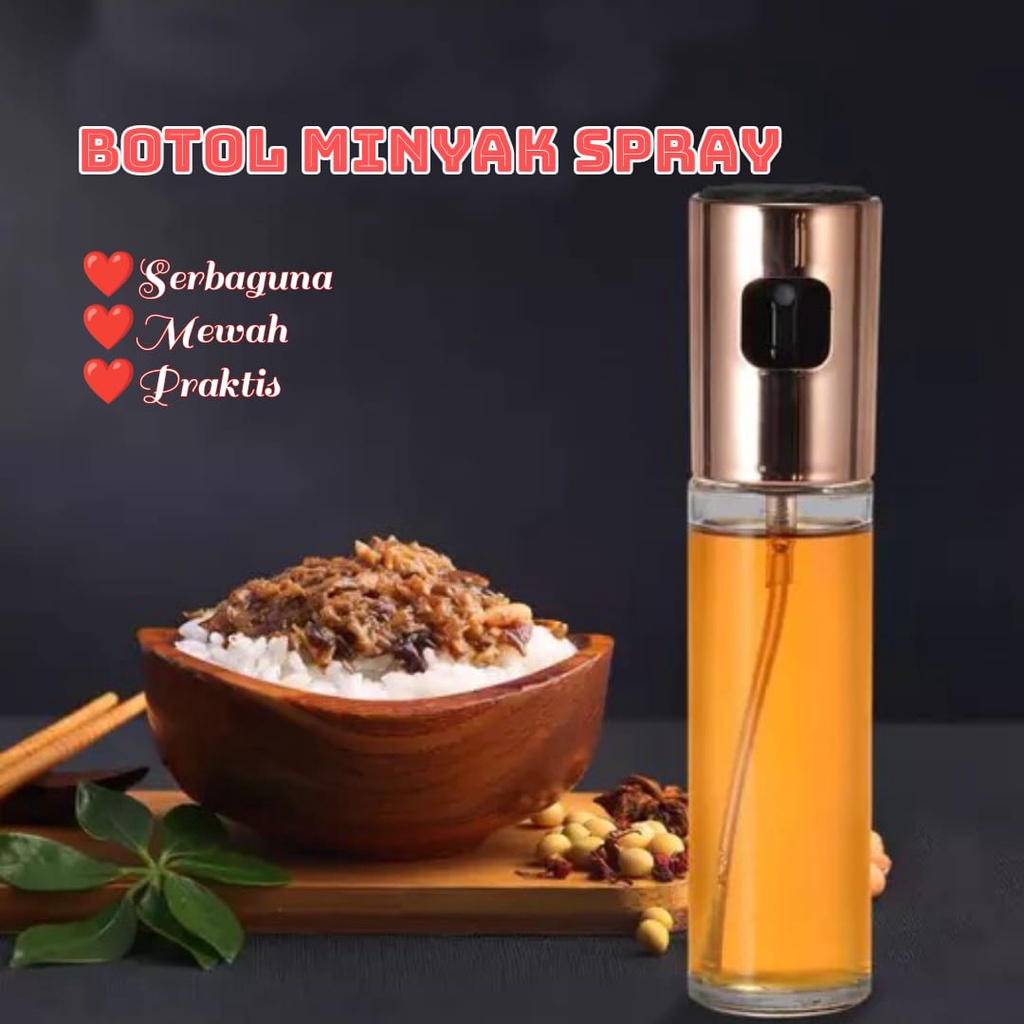 AZ Botol Minyak Semprot Kaca Serbaguna / Oil Spray Bottle 100 ml