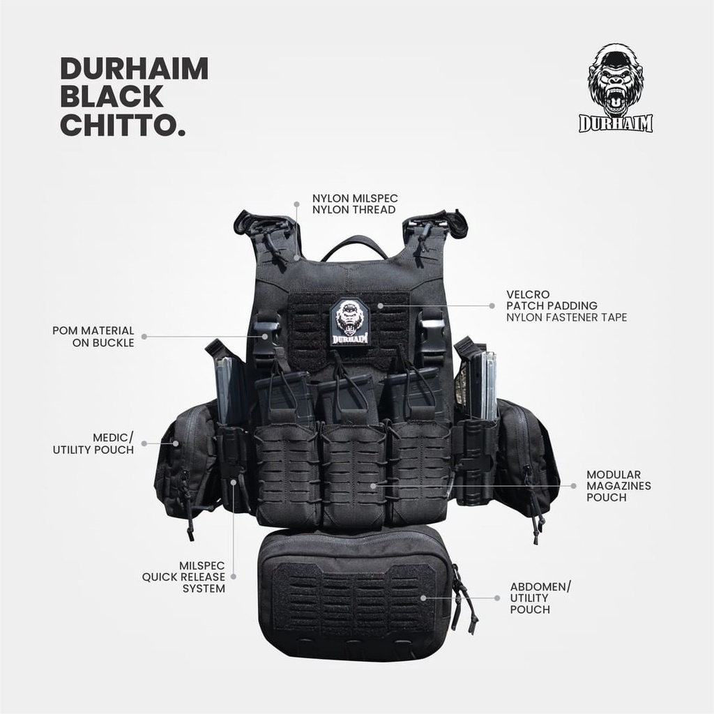 Bodyvest Durhaim Black Chito Original