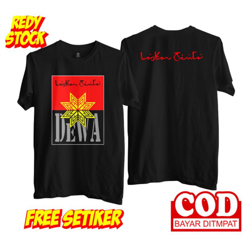 TERLARIS KAOS BAND DEWA 19 TSHIRT MUSIK  DEWA cover album laskar cinta / cover album terbaik / dewa 