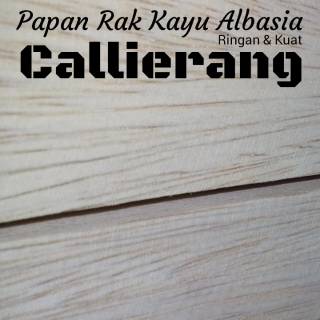  Papan  Rak Hambalan Kayu  Albasia Ukuran 50 x 17 x 2 5 cm 