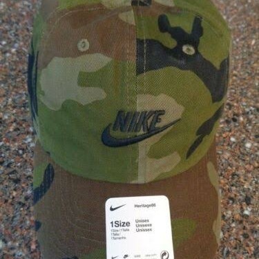 Nike Heritage86 Futura Washed Green Camo DC3996-222 Topi Original 100%