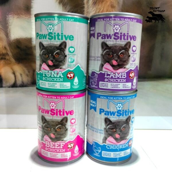 Pawsitive Cat 380gr Kaleng 380 gram Makanan Basah Kucing Adult Kitten