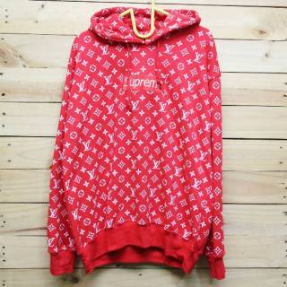 harga hoodie supreme x lv