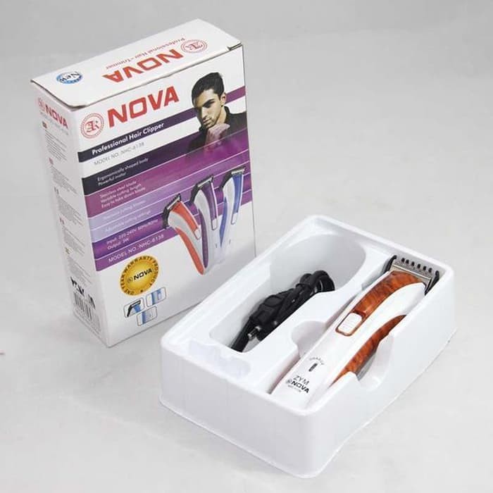 Alat Pencukur Rambut  NOVA NHC 6138 alat Cukur 6 Cukuran  