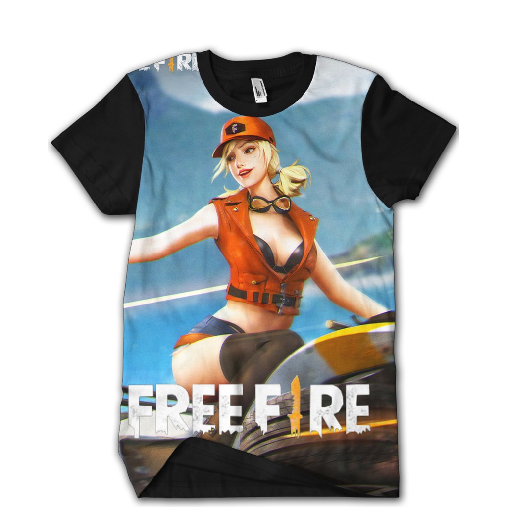 Baju Kaos 3D Game Free Fire Battleground FF 03 Misha Fullprint Shopee Indonesia