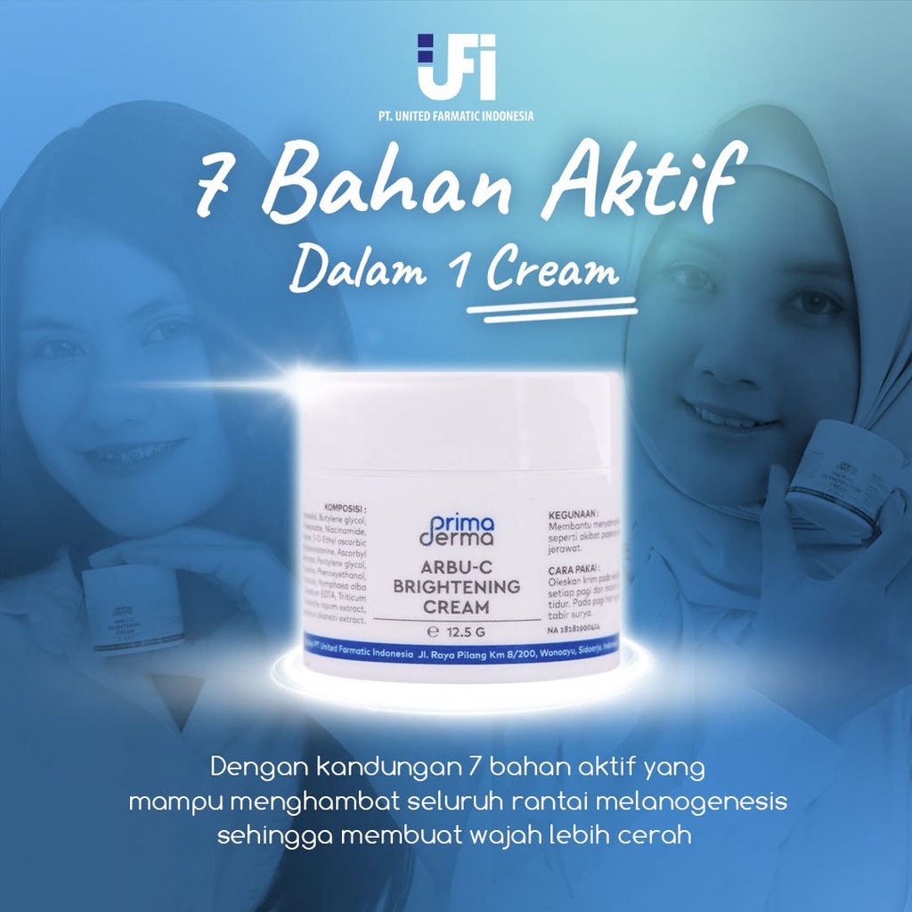 Arbu C Brightening Cream Primaderma/ Cream Pencerah dan glowing primaderma