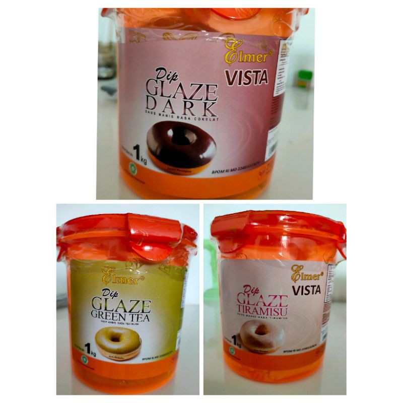 

Elmer dip glaze 1kg , tersedia Rasa tiramisu,cokelat Dan greentea