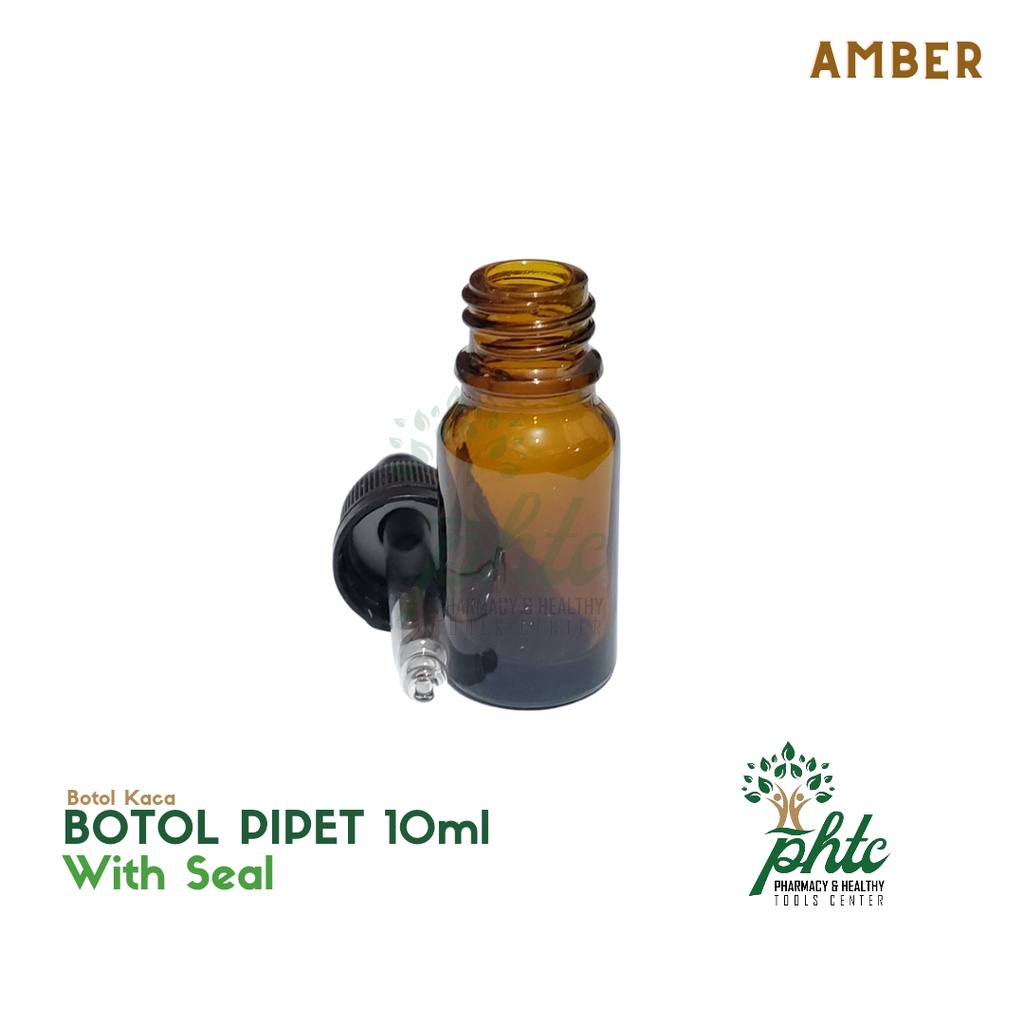 Botol Kaca Amber Tebal Pipet 10ml