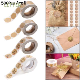 500Pcs Roll Stiker Tulisan Thank You untuk Dekorasi  Kue  