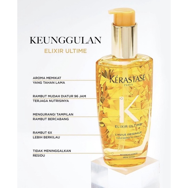 KERASTASE ELIXIR ULTIMATE GOLD 100ML | SERUM RAMBUT KERASTASE ORIGINAL