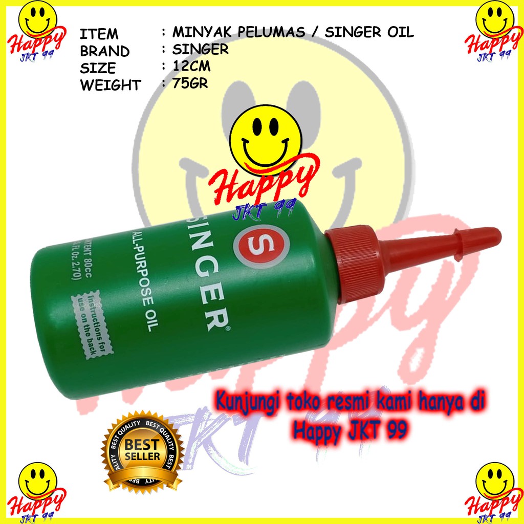 [ HAPPY JKT 99 ] MINYAK PELUMAS SINGER OIL MINYAK MESIN ALL PURPOSE OIL ORIGINAL