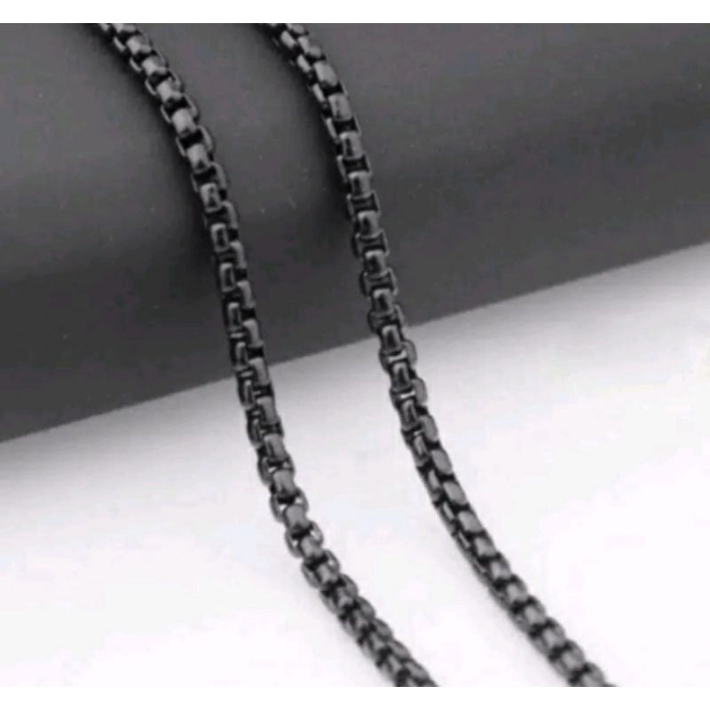 KALUNG TITANIUM ROLO HITAM