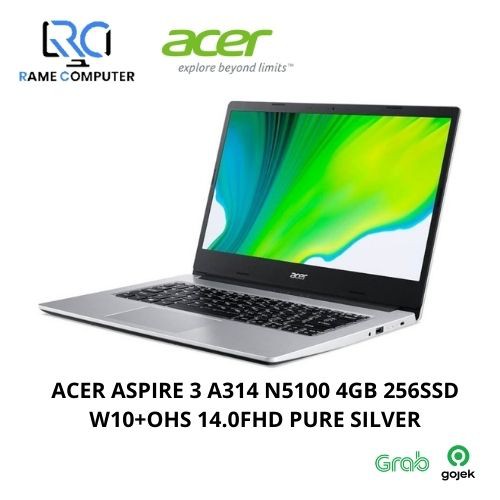 ACER ASPIRE 3 A314 N5100 4GB 1TB W10+OHS 14 FHD PURE SILVER