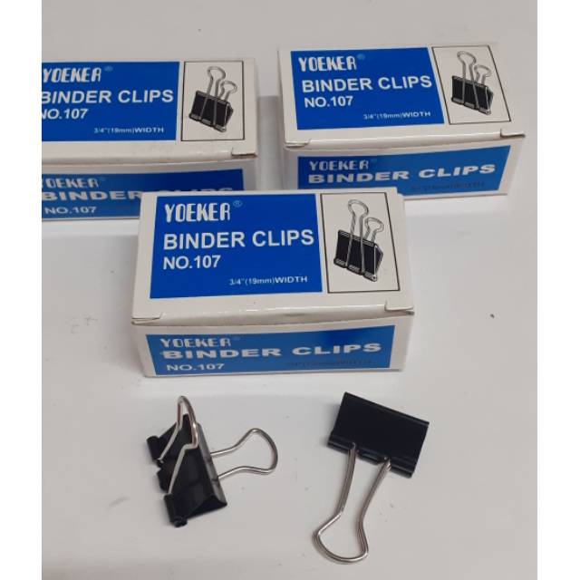 

Binder clips no 107 isi 12 pcs