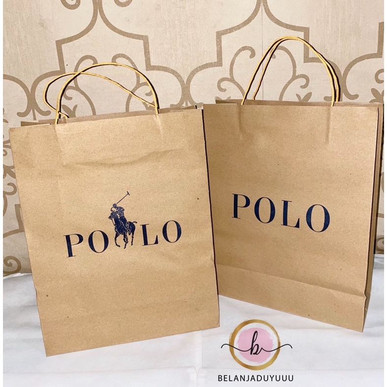 Paper Bag Polo Ukuran Medium Pembungkus Kado  (READY STOCK JKT )