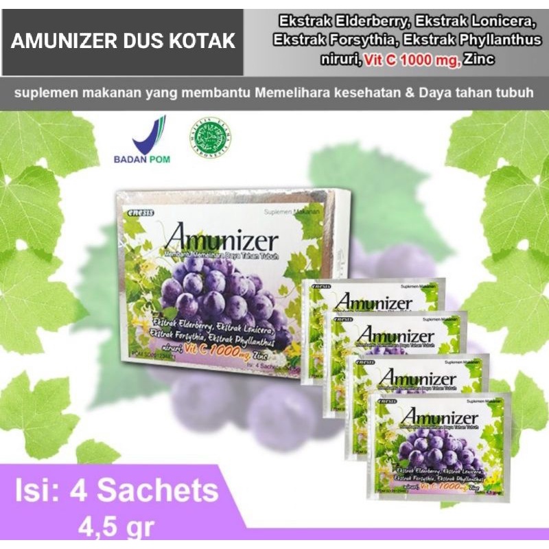 amunizer box 4 sacet vit c1000 imun herbal daya tahan tubuh