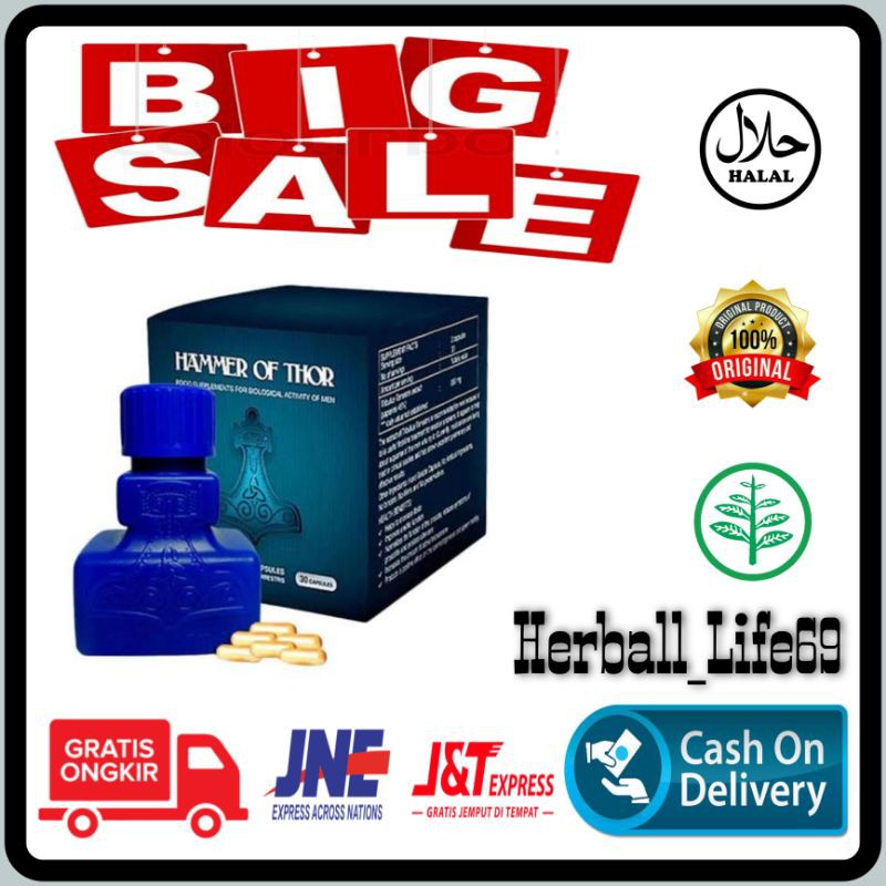 [READY STOK]HAMMER OF THOR ORIGINAL ITALY HASIL PERMANEN PRODUCT ASLI MANJUR TANPA EFEK SAMPING