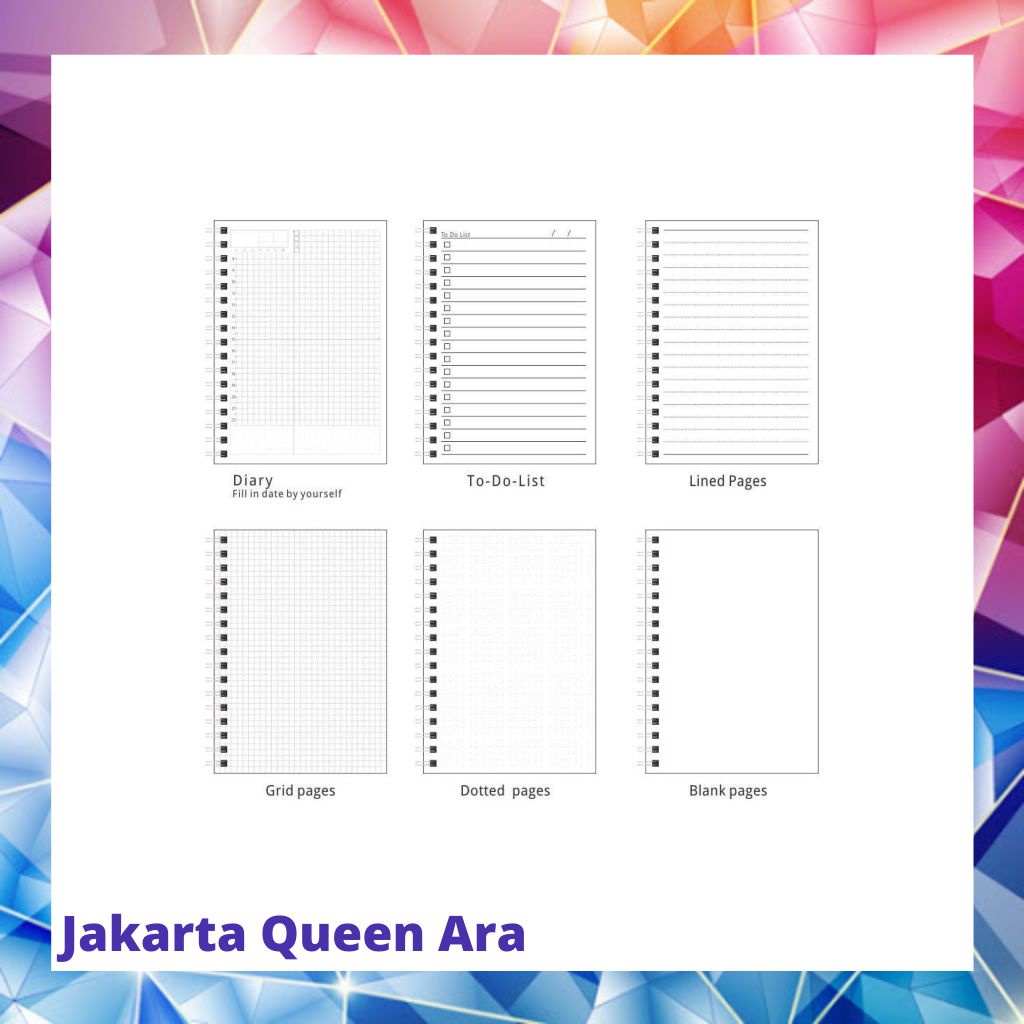 JIANWU Buku Binder Catatan Jurnal Harian Notebook Ukuran A5 - S252