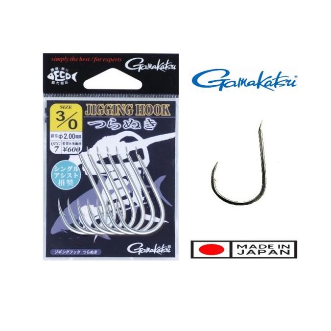 Kail Pancing Assist Jigging Gamakatsu Tsuranuki Jigging Hook