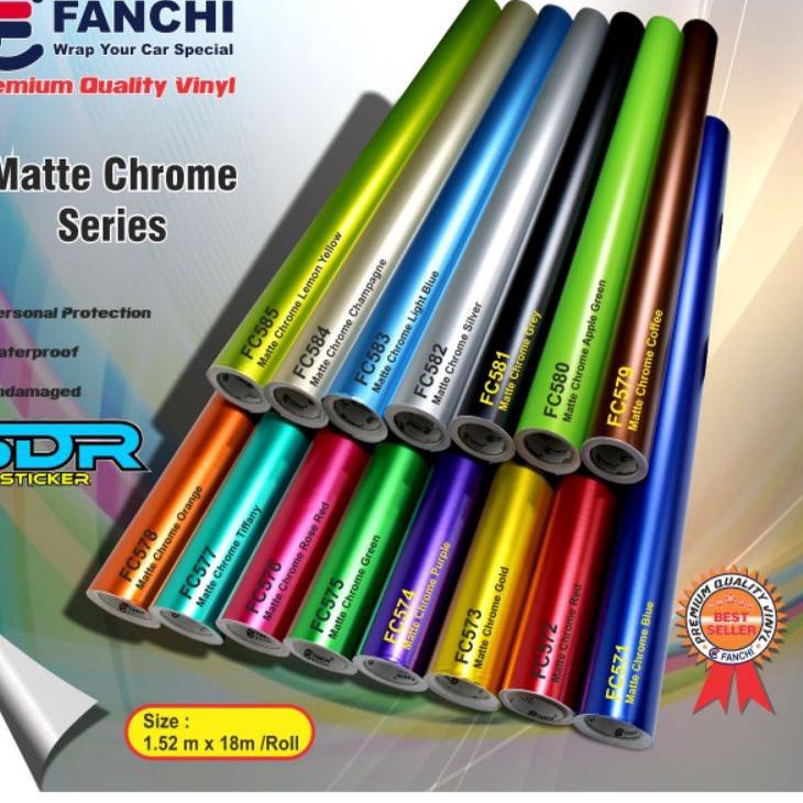 Hot Sell.. Stiker skotlet motor/mobil Merk Fanchi matte ( doff ) [ per meter ] skotlet