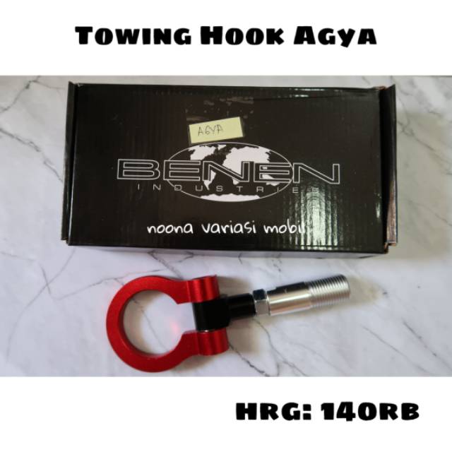 towing hook agya ayla towing derek mobil towing depan agya ayla benen