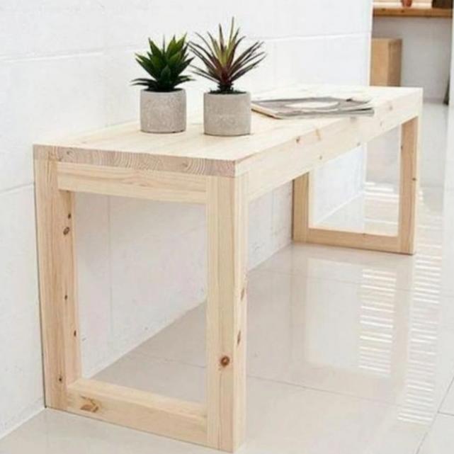 Meja Makan/Meja Kerja Bahan Kayu 120 X 50 X 75 Promo