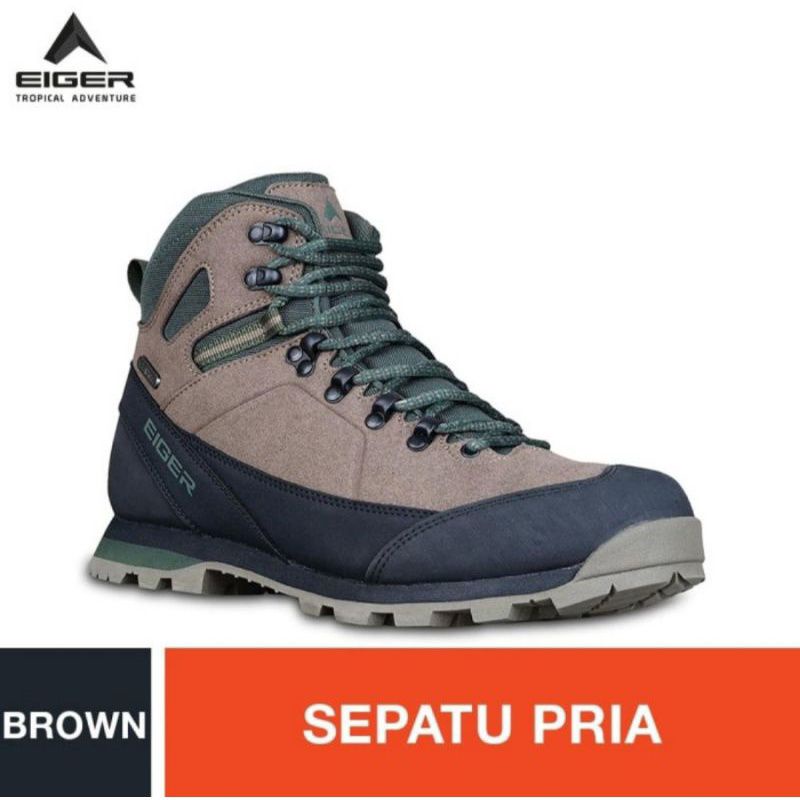 Sepatu Eiger1989 Cayman Lite Shoes Brown Olahraga Gunung Outdoorsporty Original
