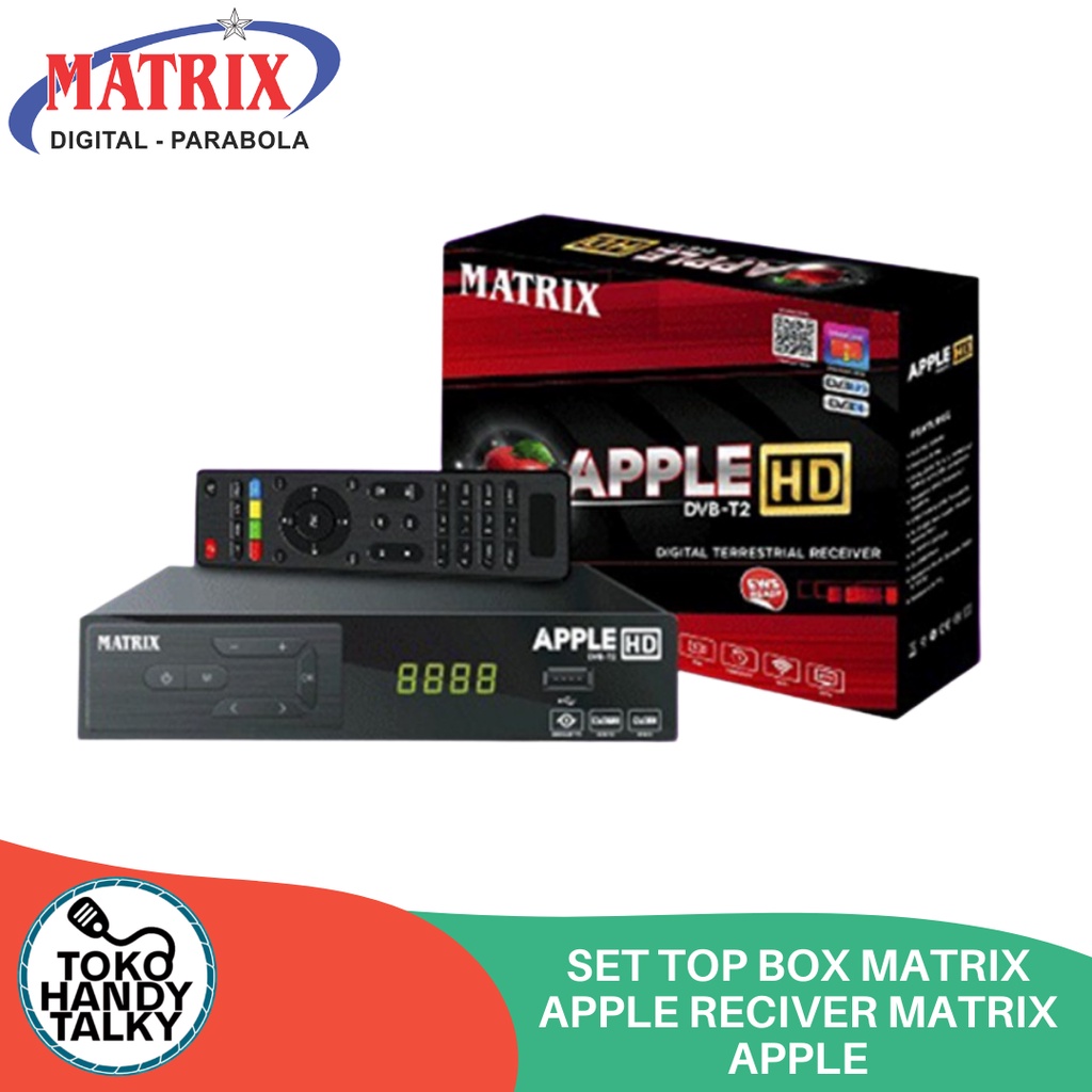 SET TOP BOX STB MATRIX APPLE RECIVER TV DIGITAL NEW ORIGINAL