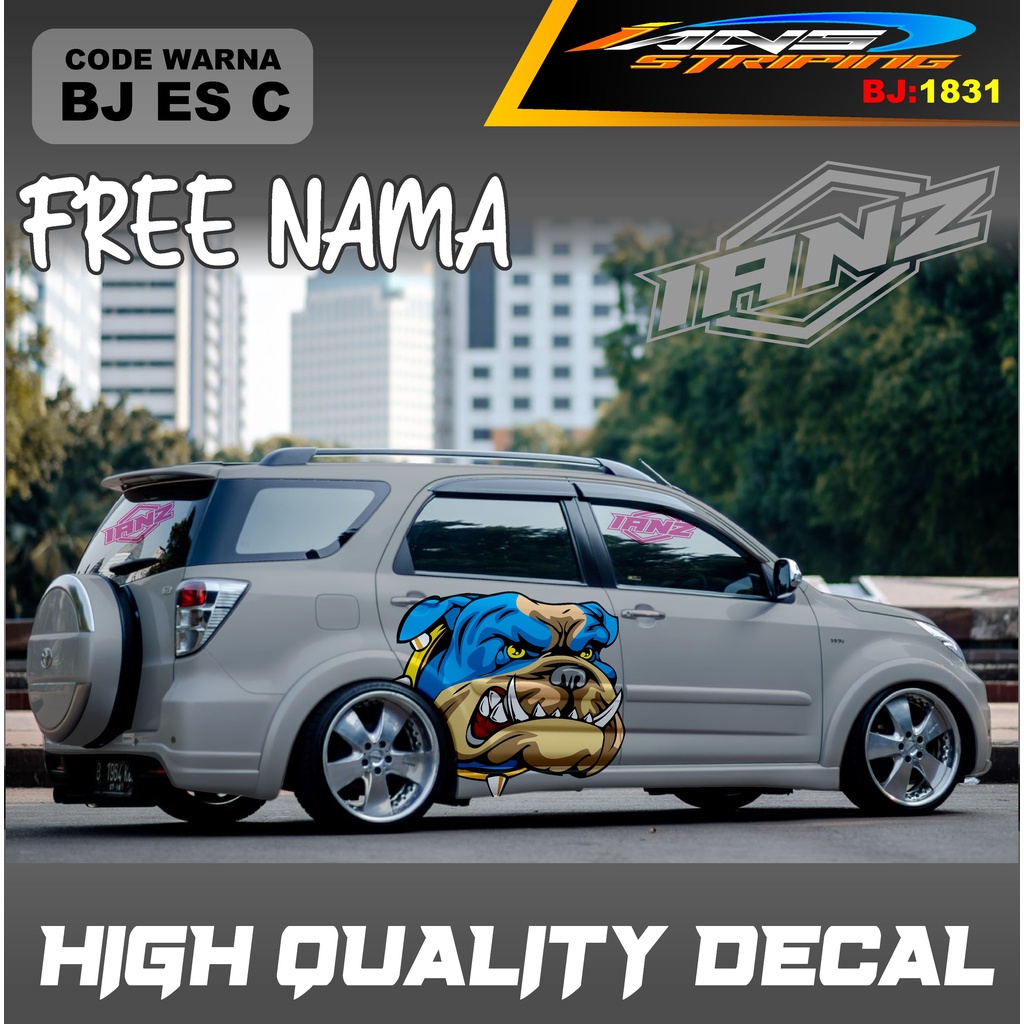 STICKER VARIASI MOBIL TERIOS / STIKER MOBIL GRAND LIVINA / VARIASI STIKER MOBIL AVANZA / STIKER MOBIL XENIA / STIKER MOBIL