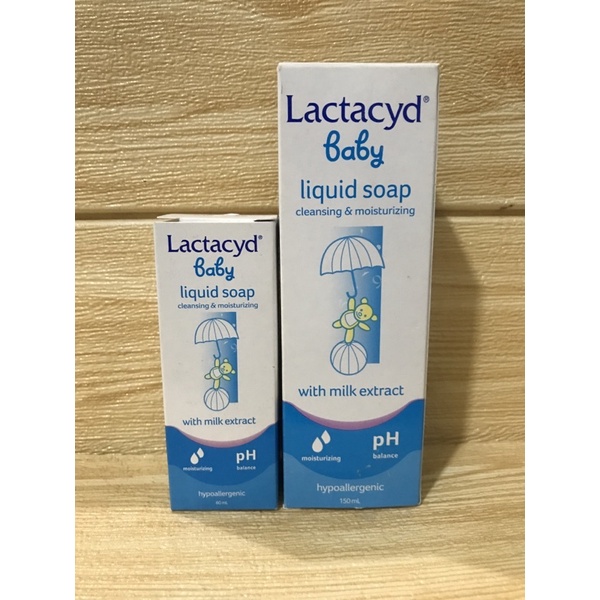 Lactacyd Baby Liquid Soap Cleansing &amp; Moisturizing | 150ml | 60ml