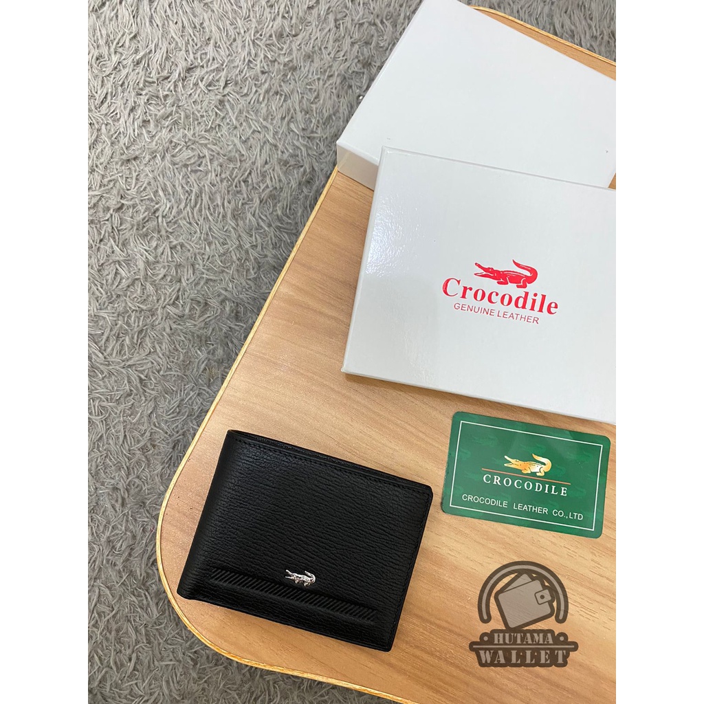 Crocodile original wallet dompet lipat pria branded