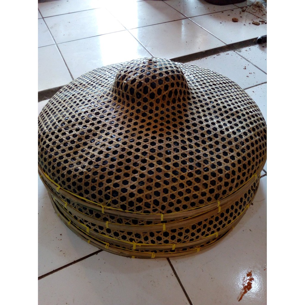 Jual anyaman bambu caping topi bambu cetok Diskon