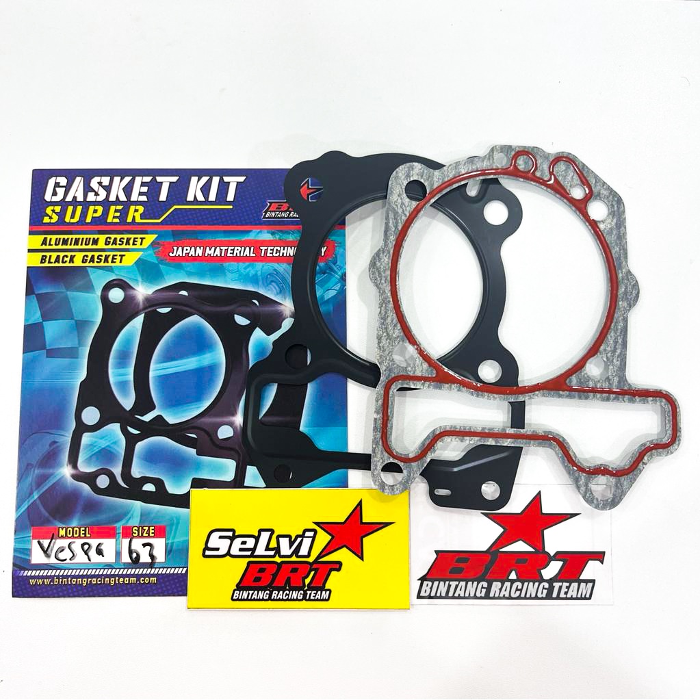 GASKET PAKING BLOK & HEAD BRT VESPA 63