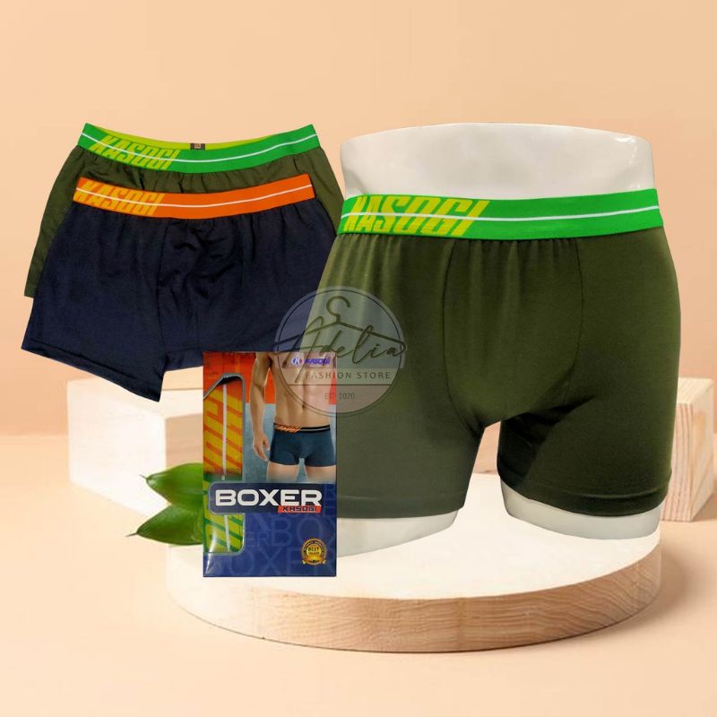 [isi 2pcs] CELANA DALAM PRIA BOXER PREMIUM KASOGI