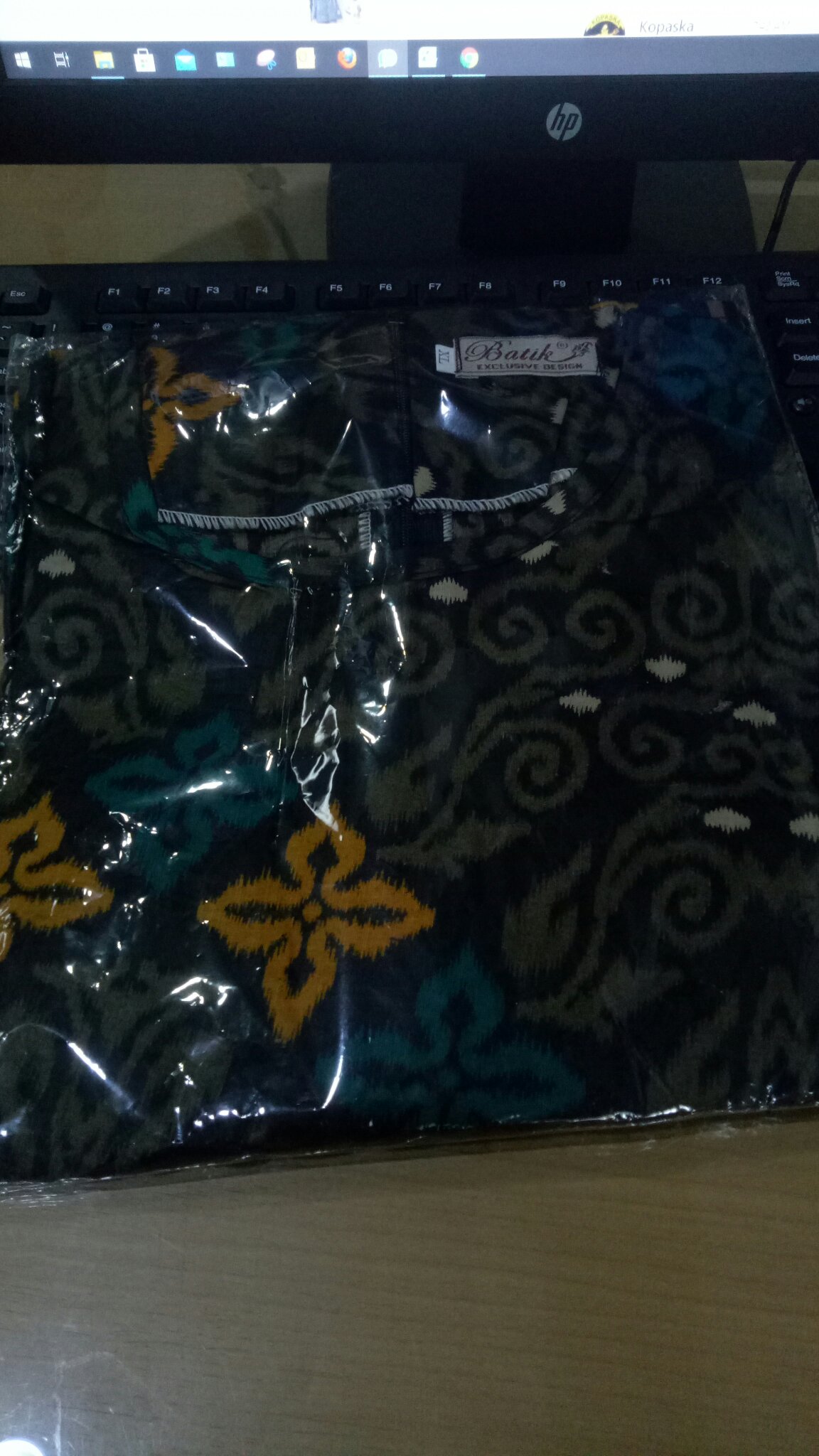 Batik Tunik Shibori Jumputan Terbaru Size S-3l / Hrb026 Yelbor Navbor / Biru Putih / Tunik Batik