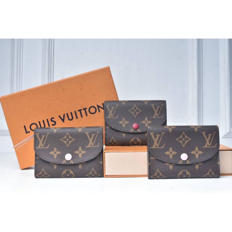 BNIB LV Rosalie Monogram Fucshia Compact Coin Purse M41939