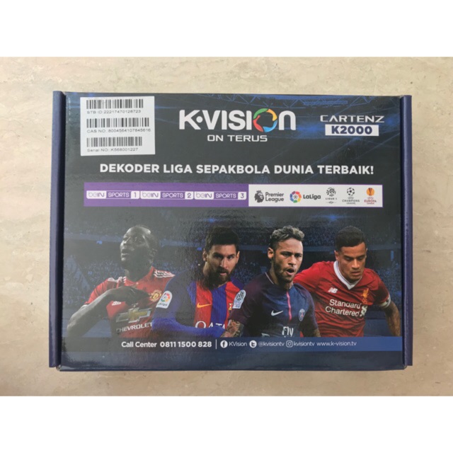 Receiver K-Vision KU-Band K-2000 Dapat Bonus 2 Bulan Paket Juara