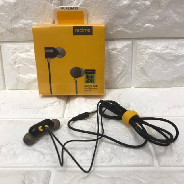 Headset HF Magnet Realme MA-10 Pure Bass Original