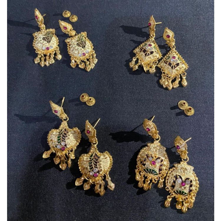 Anting India emas/ Anting fashion india/ Anting Dubai emas/Anting dubai India murah emas BB164