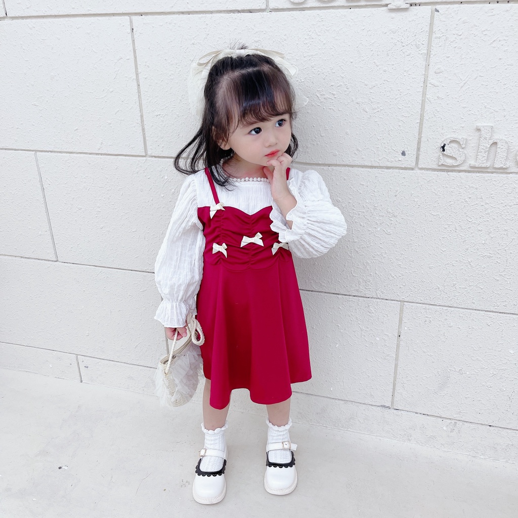 HappyOliver DRESS CHARLOTTE 2155 EBV Baju Dress Anak Perempuan Import/Dress Bayi Perempuan/Gaun Bayi Perempuan/Dress Pesta/Dress Bayi Imlek cheongsam