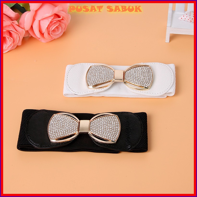 Gesper Women Belt Sabuk Wanita Obi Karet Ikat Pinggang Elastis Fashion Cewek Korea Oby Impor Murah